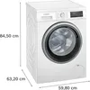 Siemens iQ500 WU14UT70, Frontlader, 8 kg, B, 69 dB, 1400 Produktbild-Vorschau 10