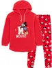 Mickey Mouse - Schlafanzug für Damen NS6999 (XL) (Rot) Produktbild-Vorschau 1