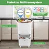 COSTWAY Mülleimer Küche, Mülltrennsystem, 12L Inneneimer & Produktbild-Vorschau 4