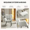 Teddy Schaukelstuhl Wohnzimmer mit Fußstütze und Produktbild-Vorschau 2