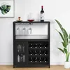 Barkeinheit per vino, mobile bar, credenza con vetrina – Anteprima dell’immagine prodotto 1