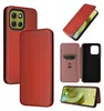 Für Motorola Moto G86 5G Carbon Faser Hybrid Kunstleder Produktbild-Vorschau 1