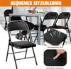 Klappstühle 4er Set mit gepolsterten Sitzen, bis 204KG, Produktbild-Vorschau 3