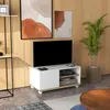 HOMCOM Moderner Wohnzimmer-TV-Schrank mit Rollen, Tisch für Produktbild-Vorschau 8