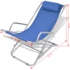 vidaXL Liegestühle 2 Stk. Stahl Blau -  Sonnenliegen Produktbild-Vorschau 10