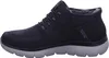 A side view of a single black and gray Skechers men's boot. Produktbild-Vorschau