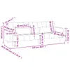 Schlafsofa 2-Sitzer mit 2 Kissen Dunkelgrau Stoff Produktbild-Vorschau 10
