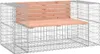 [Home] Gartenbank aus Gabionen 143x71x65,5 cm Massivholz Produktbild-Vorschau 2