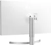 The back of a white LG monitor on a white background. Produktbild-Vorschau
