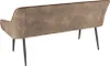 Design Sitzbank TURIN 160cm taupe schwarz Metallbeine mit Produktbild-Vorschau 10