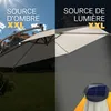 KINGSLEEVE® Parasol déporté inclinable Ø 330cm crème Voir les images du produit 4
