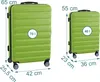 Relaxdays Kofferset, 2-teilig, 2 Größen, 4 Rollen, Produktbild-Vorschau 4