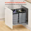 Poubelle coulissante VEVOR (27 Qt x 2), double poubelle de Voir les images du produit 4