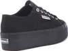 A side view of a black platform sneaker. Anteprima dell’immagine prodotto