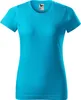 Einfaches Damen-T-Shirt, 100% Baumwolle, unbedruckt, Produktbild-Vorschau 4