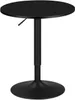 A black adjustable height bar table on a white background. Náhľad obrázku produktu