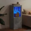 vidaXL Príborník s LED svetlami betónová sivá 41x37x100 cm Náhľad obrázku produktu 4