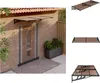 vidaXL Dveřní stříška černá 199x90 cm polykarbonát - Náhled obrázku produktu 1