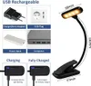 Schwarz -Lese -Lampe -Buchklemme, USB -wiederaufladbare 9 Produktbild-Vorschau 4