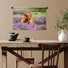 MuchoWow® Wandteppich Wandbehang Schottisches Hochlandrind Produktbild-Vorschau 6