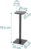 Lot de 2 supports d'enceintes Relaxdays, jusqu'à 10 kg, Voir les images du produit 4