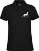 Huuraa Damen Polo Shirt Dobermann Silhouette XL Black Bio Produktbild-Vorschau 1