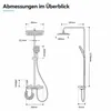 Duschsystem mit LED-Temperaturanzeige – Regendusche Set mit Produktbild-Vorschau 6