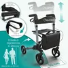 ELONEO rollator pieghevole e leggero con sedile, rollator Anteprima dell’immagine prodotto 7