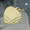 Schmuck Anhänger Herz aus 375 Gold Gelbgold diamantiert Produktbild-Vorschau 2