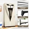 COSTWAY Szafa materiałowa, szafa materiałowa z drążkiem na Podgląd zdjęcia produktu 5