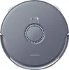 A top-down view of a gray robot vacuum cleaner on a white background. Anteprima dell’immagine prodotto