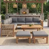 Flieks Gartenmöbel-Set 6-tlg., Gartensofa mit Hocker und Produktbild-Vorschau 1