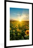 MuchoWow® Gerahmtes Poster Sonnenuntergang - Blumen - Produktbild-Vorschau 1