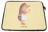 Mr. & Mrs. Panda Laptop Tasche Igel Wein 27 x 36 cm - Gelb Produktbild-Vorschau 2