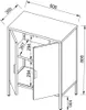VCM Stahl Kommode | Sideboard mit Drehtüren | Maße ca. H. Produktbild-Vorschau 7