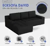 MEBLE LUX Ecksofa DAVID mit Schlaffunktion & Bettkasten – Produktbild-Vorschau 4