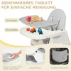 FCH Hochstuhl Baby 4-in-1 Kinderhochstuhl - Abnehmbar Produktbild-Vorschau 5
