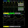 Two oscilloscope screens displaying waveforms and measurement data. Podgląd zdjęcia produktu