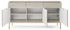 Moderne Geriffelte Kommode KIOTO K3D3SZ Kaschmir Gold Produktbild-Vorschau 6