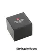 A black watch box with the "Swiss Alpine Military" logo and text on the lid. Produktbild-Vorschau