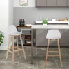 WOLTU Barhocker aus Kunststoff Kunstleder Holz mit Lehne, Produktbild-Vorschau 2