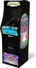 A black arcade cabinet with colorful graphics and a screen displaying a video game. Náhľad obrázku produktu