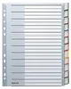 LEITZ 1275 Register PP blanko A5 12 Blatt grau Produktbild-Vorschau 2