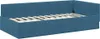 vidaXL Rohový rám postele s čelem modrý 80 cm x 200 cm Náhled obrázku produktu 4