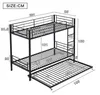 MODFU Etagenbett Kinderbett 90 x 200 cm mit ausziehbares Produktbild-Vorschau 7