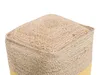 BELIANI puf Béžový a žlutý bavlněný s jutou 44 x 44 cm, Náhled obrázku produktu 9