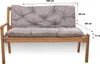 Podušky na záhradné lavice 100x60x50 šedý | záhradné Náhľad obrázku produktu 4