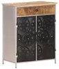vidaXL Sideboard 60x35x75 cm Raues Mangoholz & Eisen Produktbild-Vorschau 7