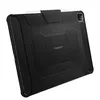 The back of a black iPad case with a stylus holder. Podgląd zdjęcia produktu