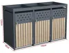 Mülltonnenbox Müllbox Mülltonnenverkleidung 3 Türen Box Produktbild-Vorschau 2